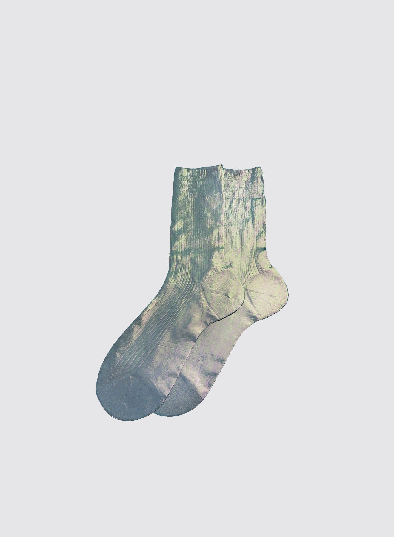 Maria La Rosa Ribbed Laminated Socks