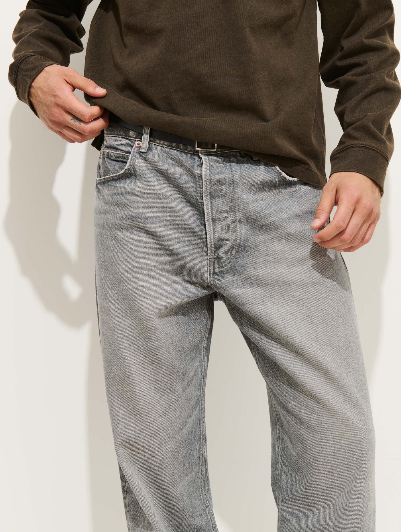 AM Relaxed Straight 5 Pocket Jean