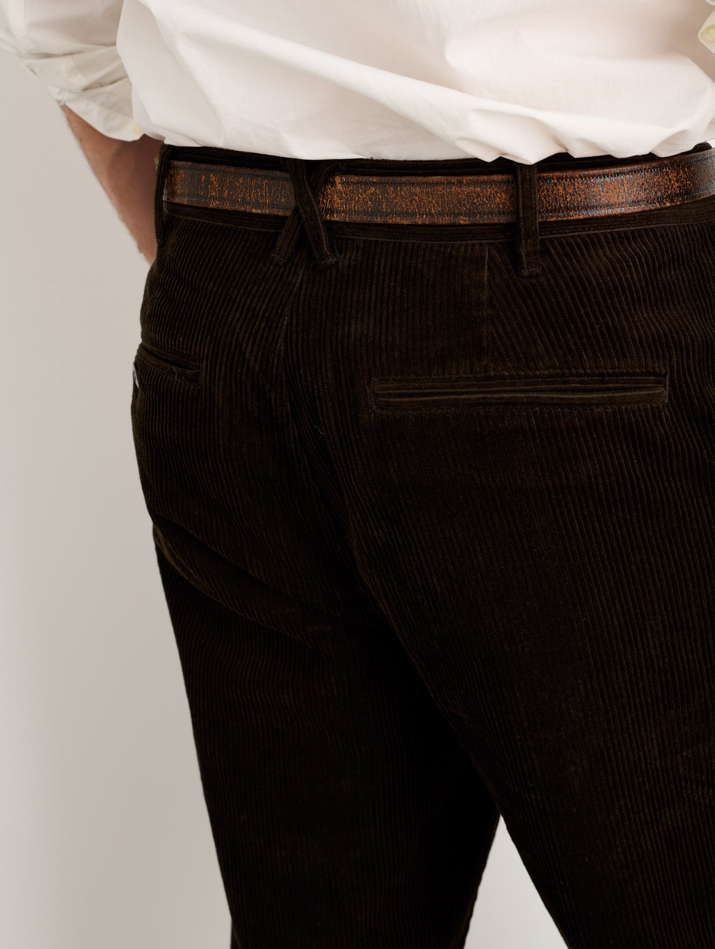 Standard Pleated Pant in Corduroy (Long Inseam)
