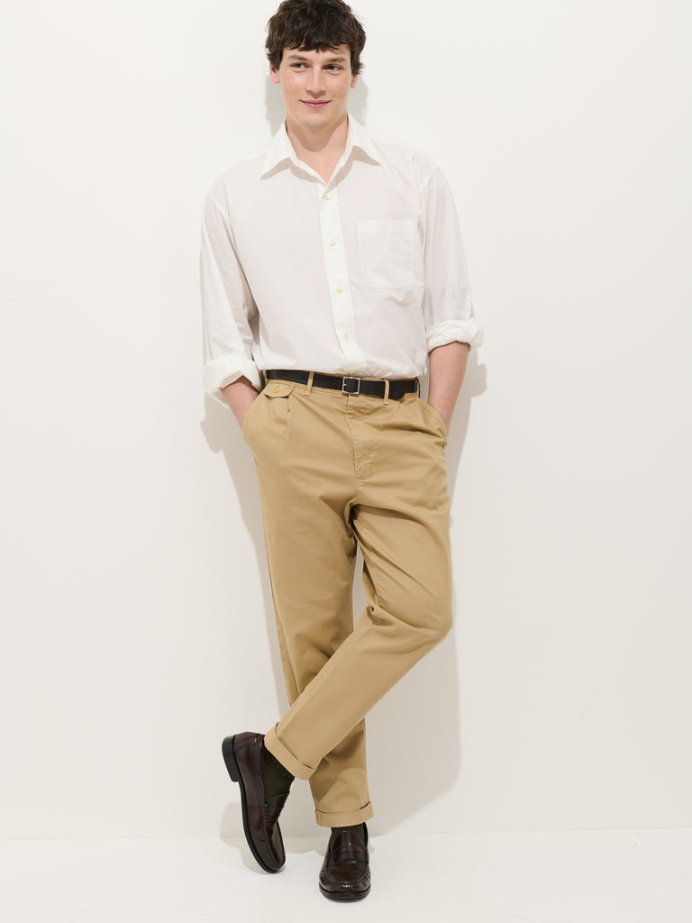 Standard Pleated Pant in Chino from Alex Mill - $165