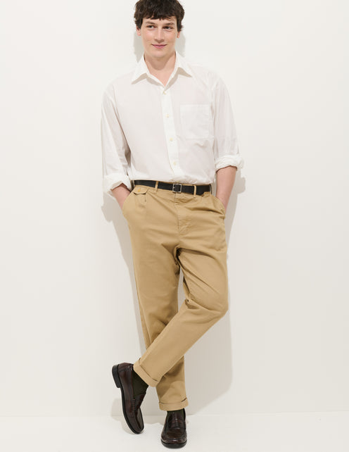 Standard Pleated Pant in Chino