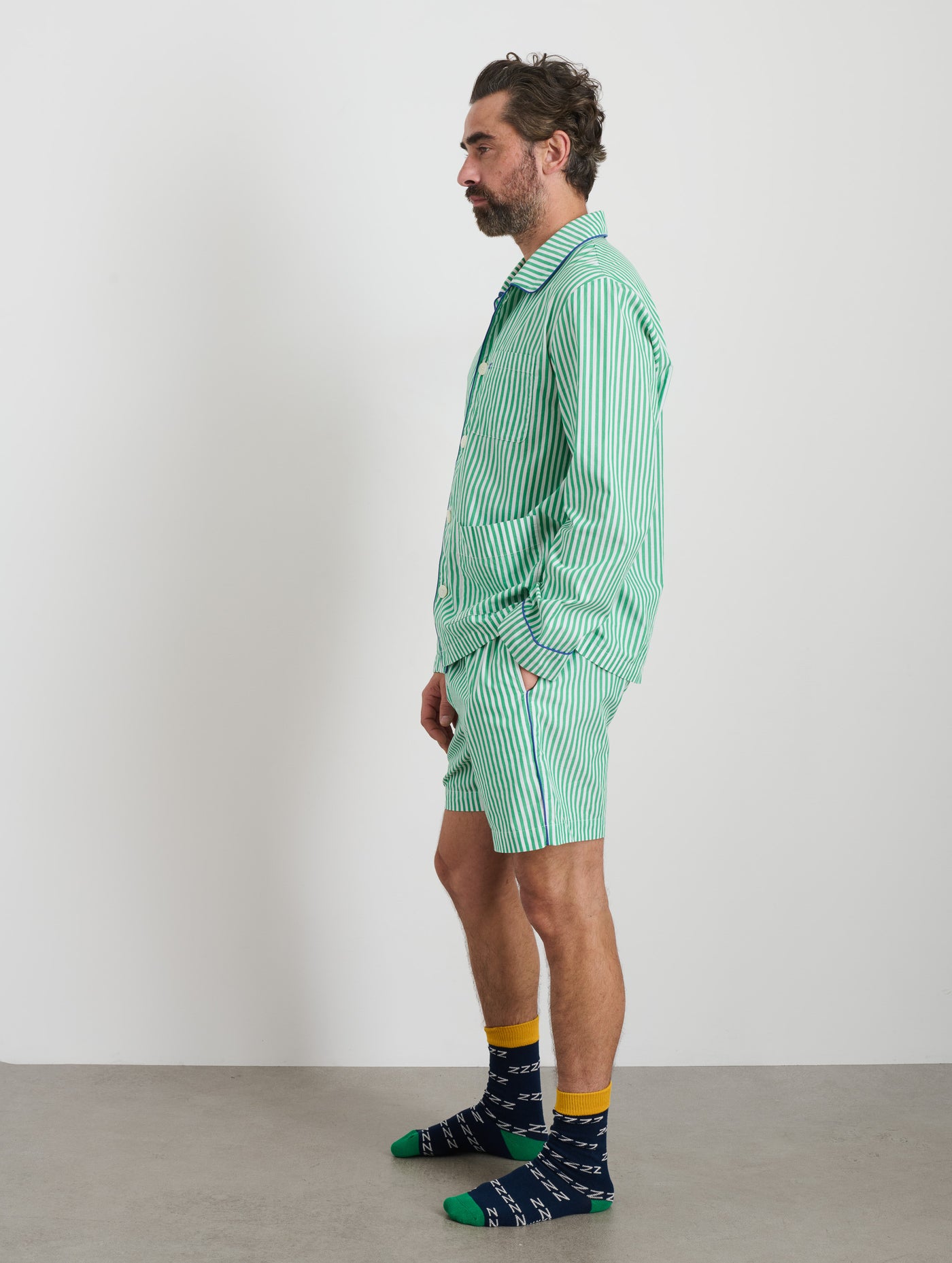 P'Jimmies Sleep Short In Stripe