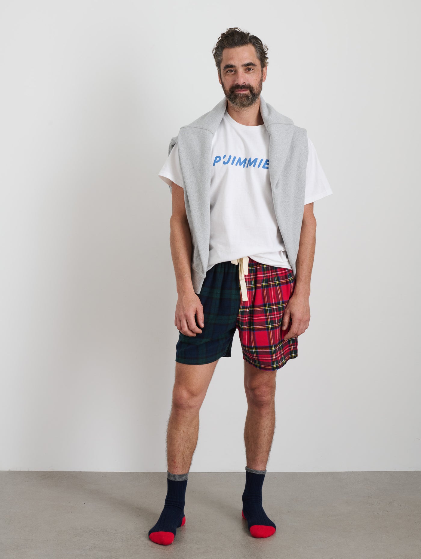 P'Jimmies Sleep Short in Flannel