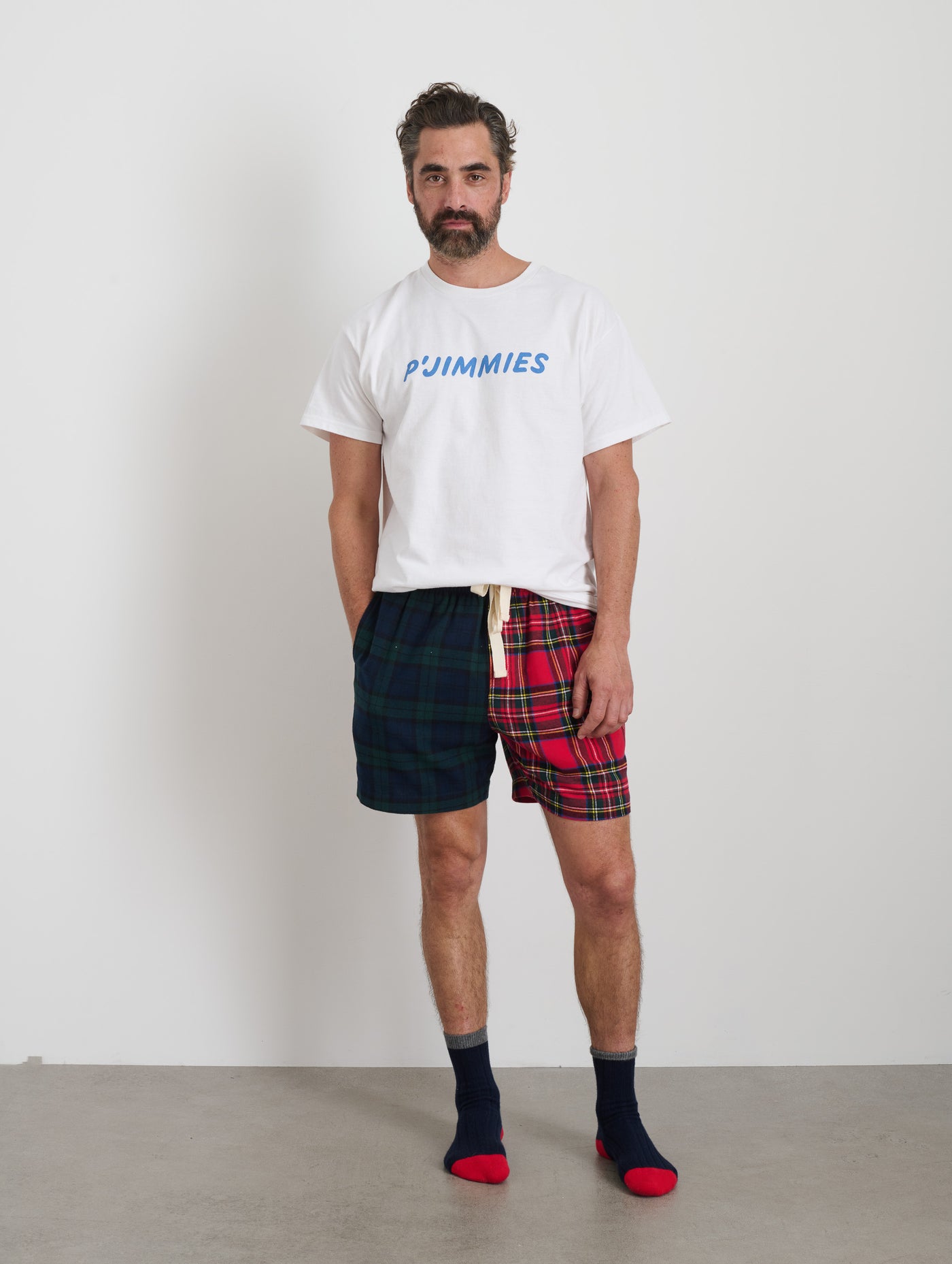 P'Jimmies Sleep Short in Flannel
