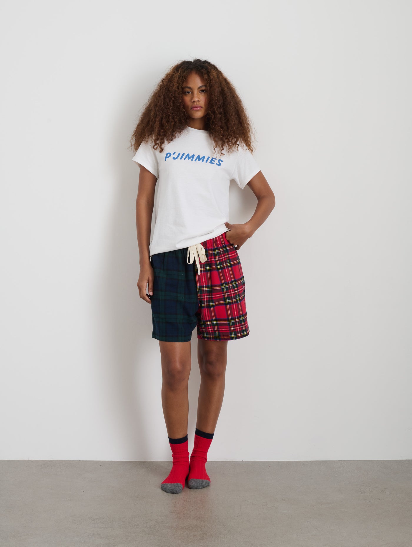 P'Jimmies Sleep Short in Flannel