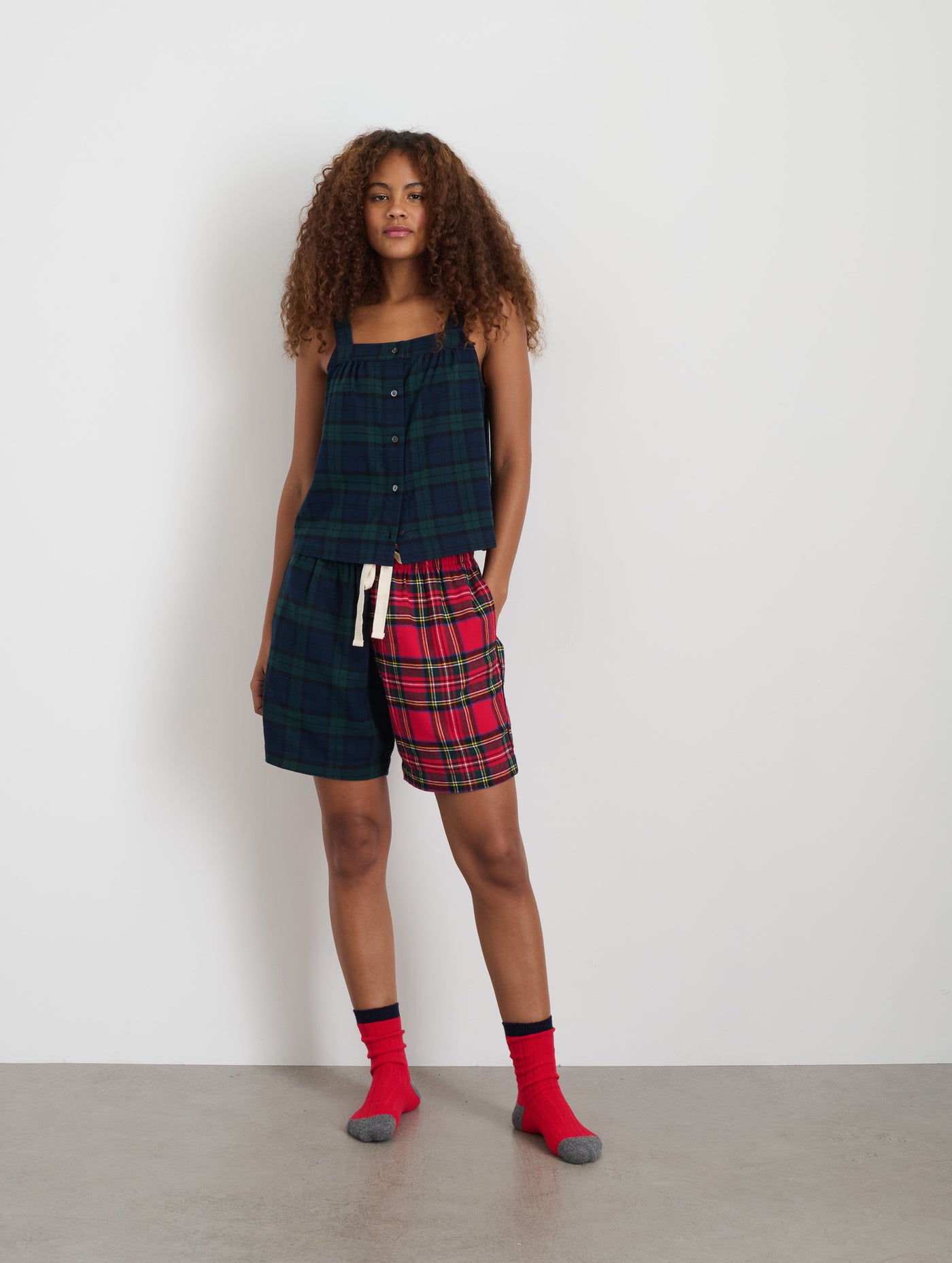 P'Jimmies Sleep Short in Flannel