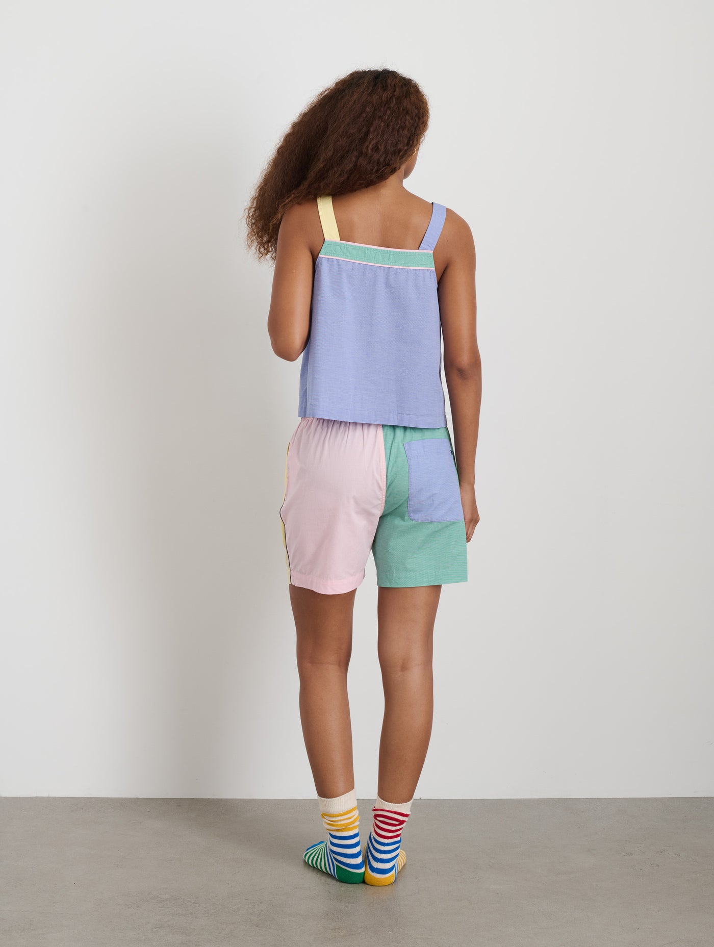 P'Jimmies Sleep Short in Colorblock