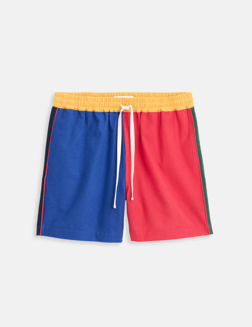 The Colorblock Flannel Sleep Short