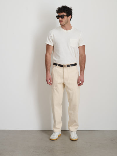 The Painter Pant In Recycled Denim In Natural