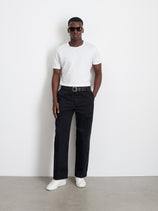 Straight Leg Pant In Vintage Wash Chino In Washed Black