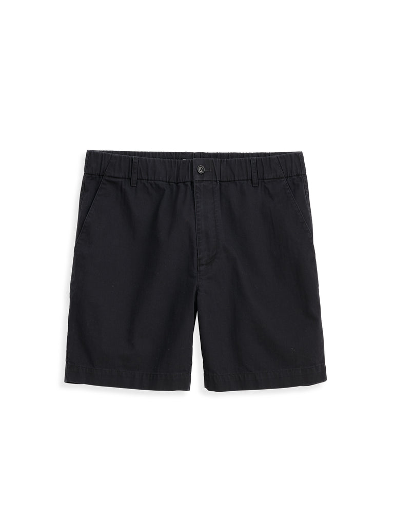 Pull On Short In Cotton Herringbone