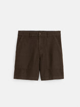 Garment Dyed Pull On Field Short In Linen