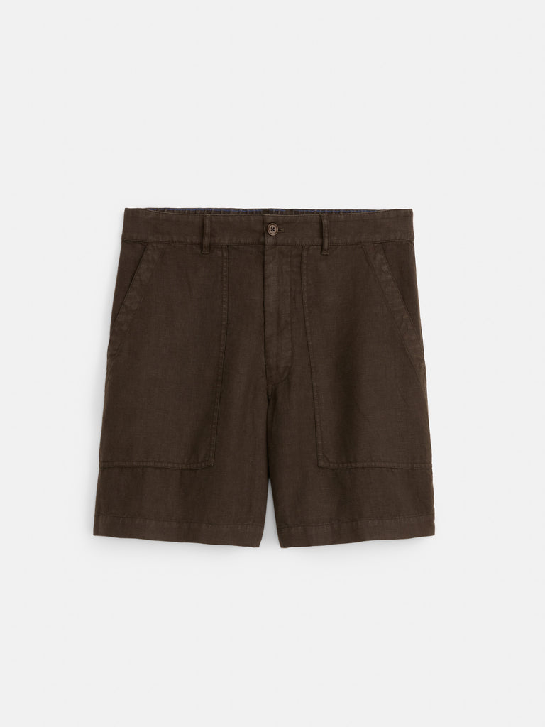 Garment Dyed Pull On Field Short In Linen from Alex Mill - $150