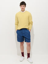 Garment Dyed Pull On Field Short In Linen