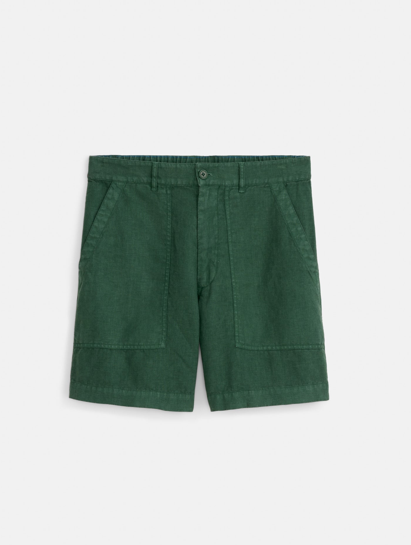 Garment Dyed Pull On Field Short In Linen
