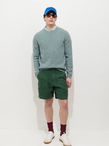 Garment Dyed Pull On Field Short In Linen