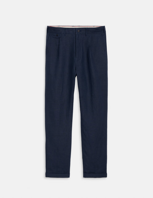 Standard Pleated Pant In Linen