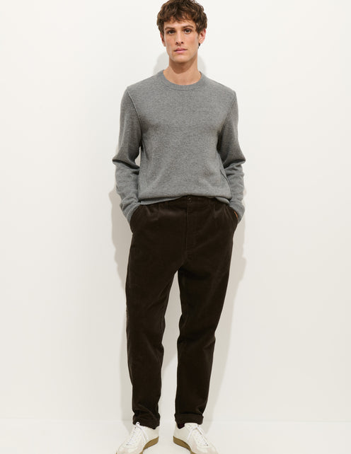 Standard Pleated Pant In Cord