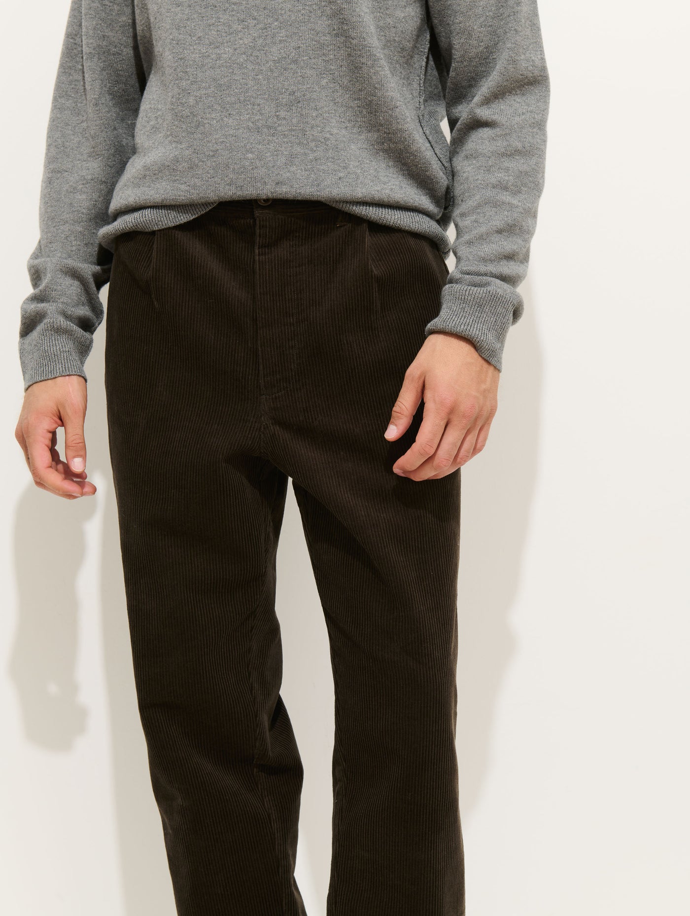 Standard Pleated Pant In Cord