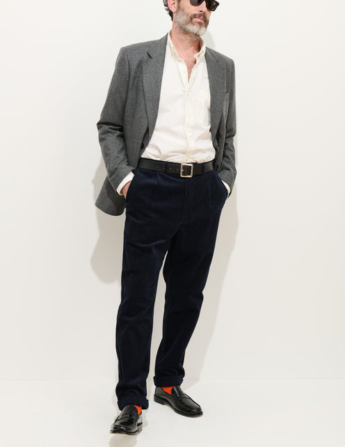 Standard Pleated Pant In Cord