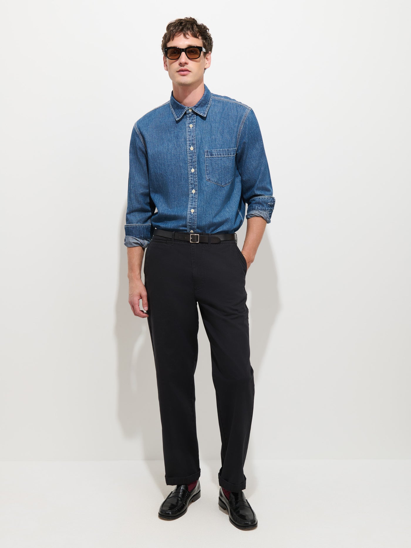 Flat Front Chino in Vintage Wash