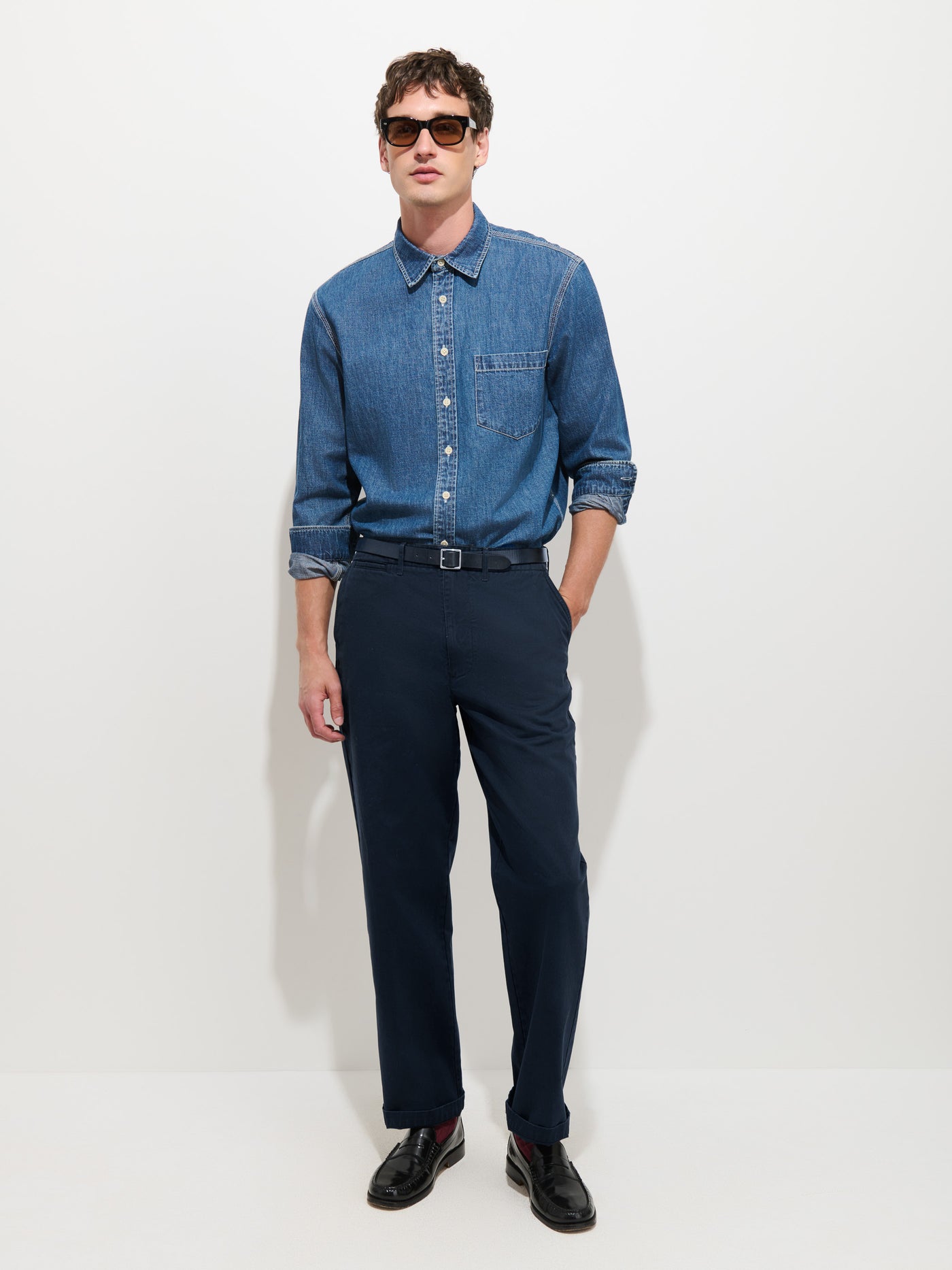 Flat Front Chino in Vintage Wash
