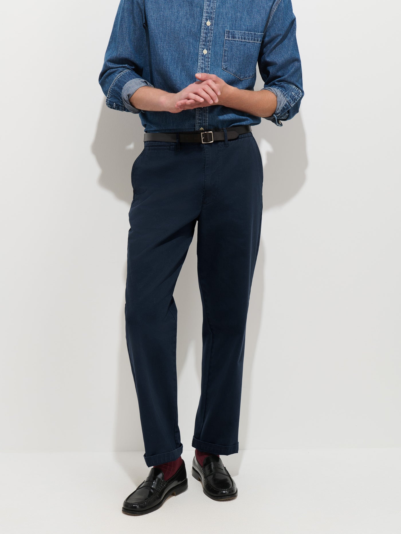 Flat Front Chino in Vintage Wash