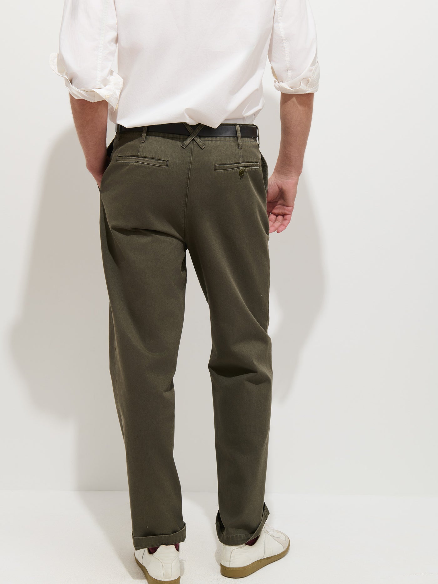 Flat Front Chino in Vintage Wash