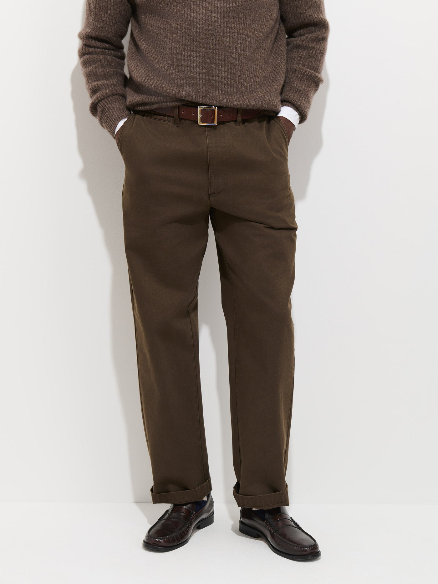 Flat Front Chino in Vintage Wash
