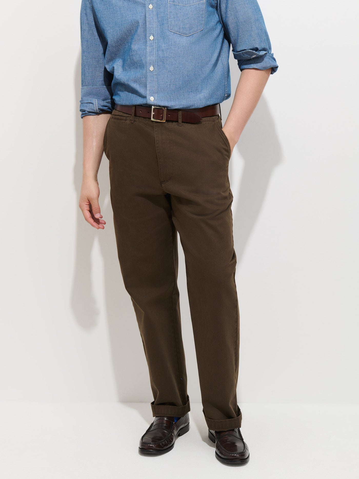 Flat Front Chino in Vintage Wash