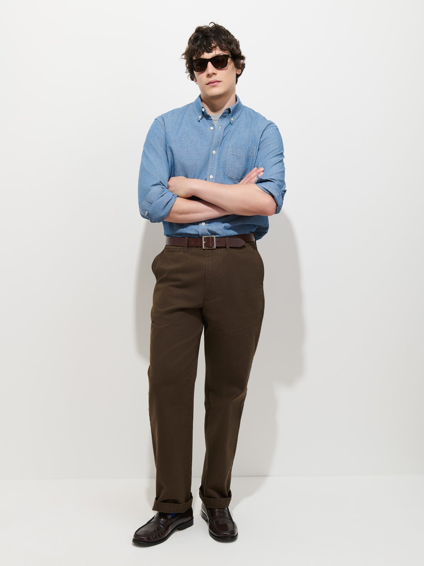 Flat Front Chino in Vintage Wash