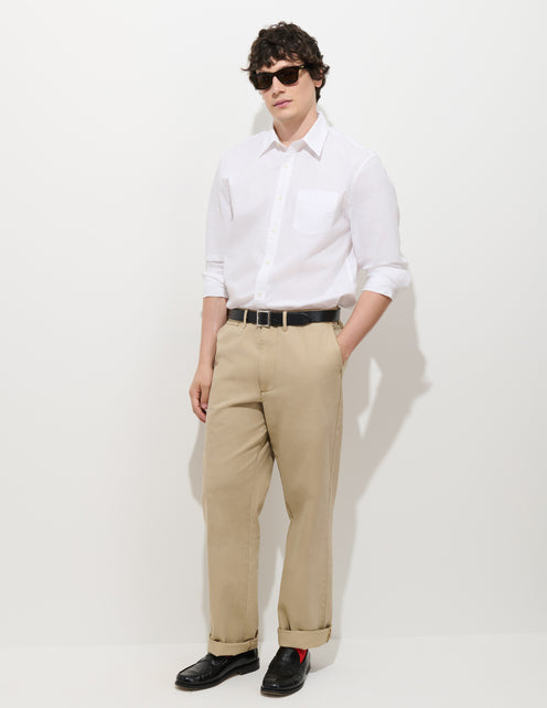 Flat Front Chino in Vintage Wash