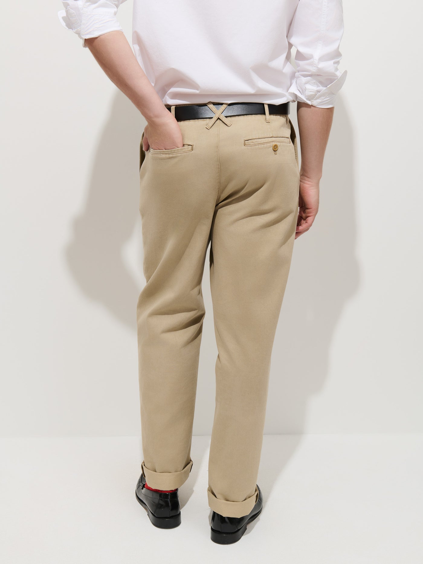 Flat Front Chino in Vintage Wash