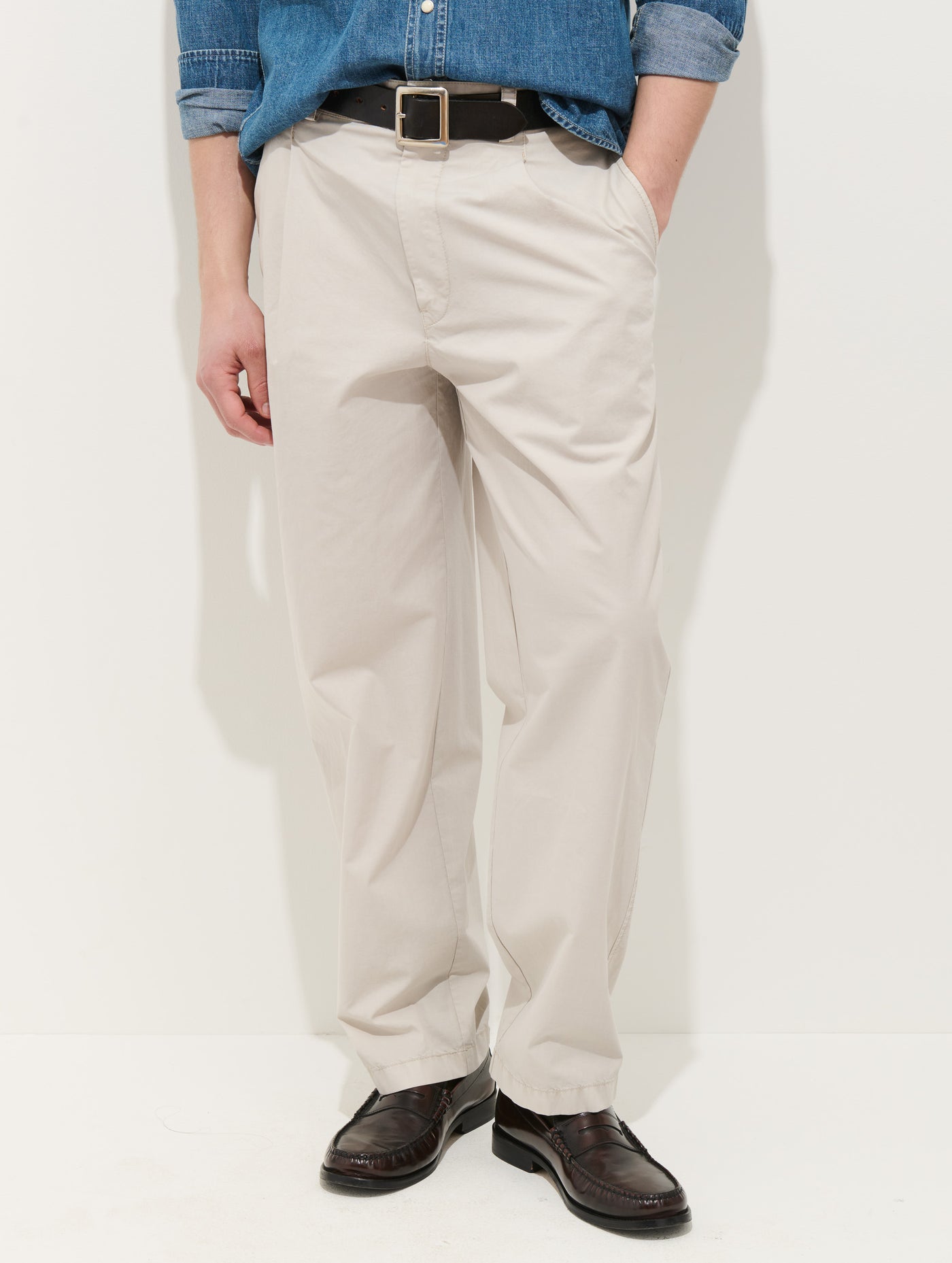Georges Pull On Pant In Lightweight Cotton