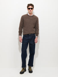 Buckle Back Straight Leg Jean