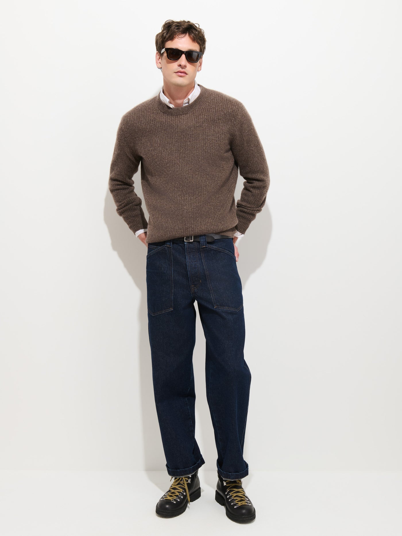Buckle Back Straight Leg Jean