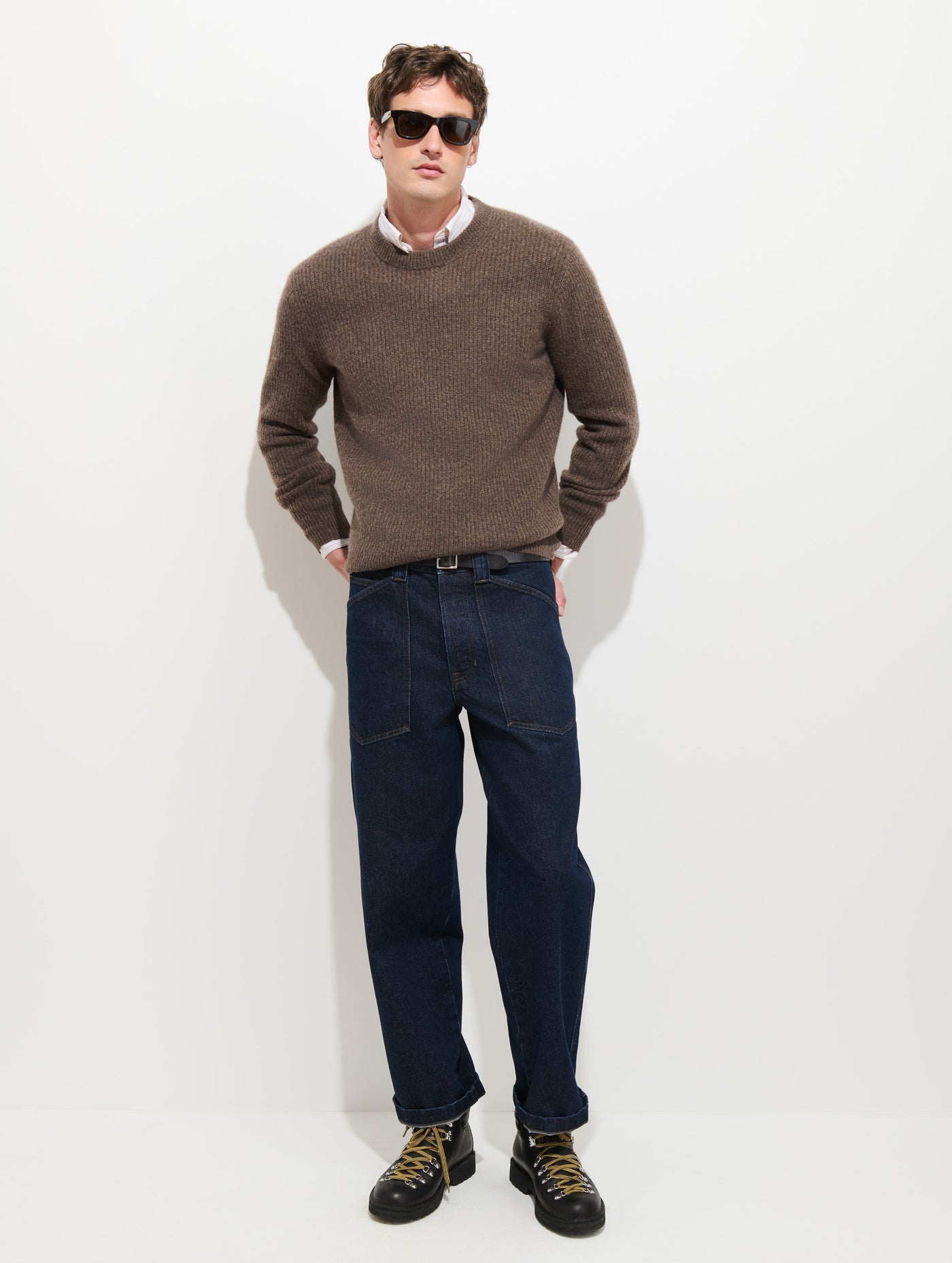 Buckle Back Straight Leg Jean