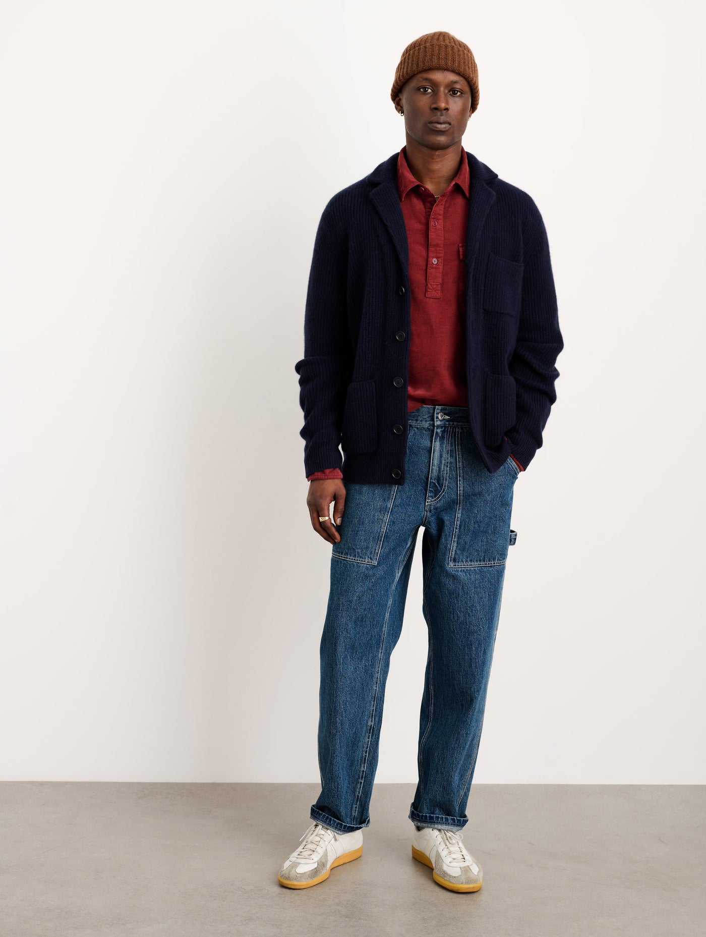 Mitchell Cardigan in Washed Cashmere – Alex Mill