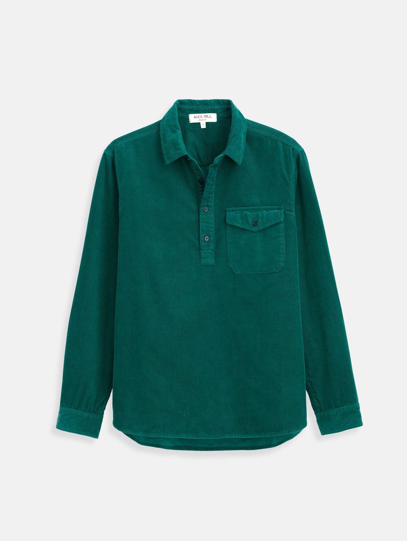 Carter Popover Shirt In Fine Wale Corduroy