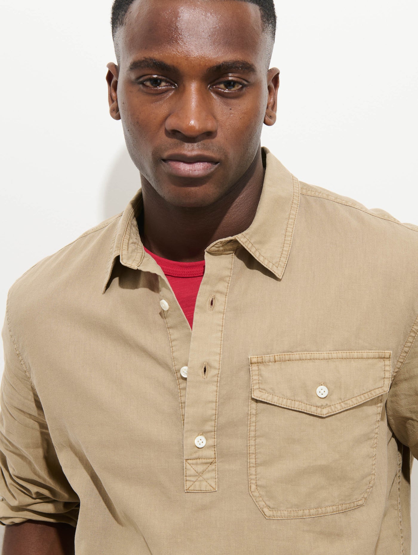 Carter Popover In Cotton Linen