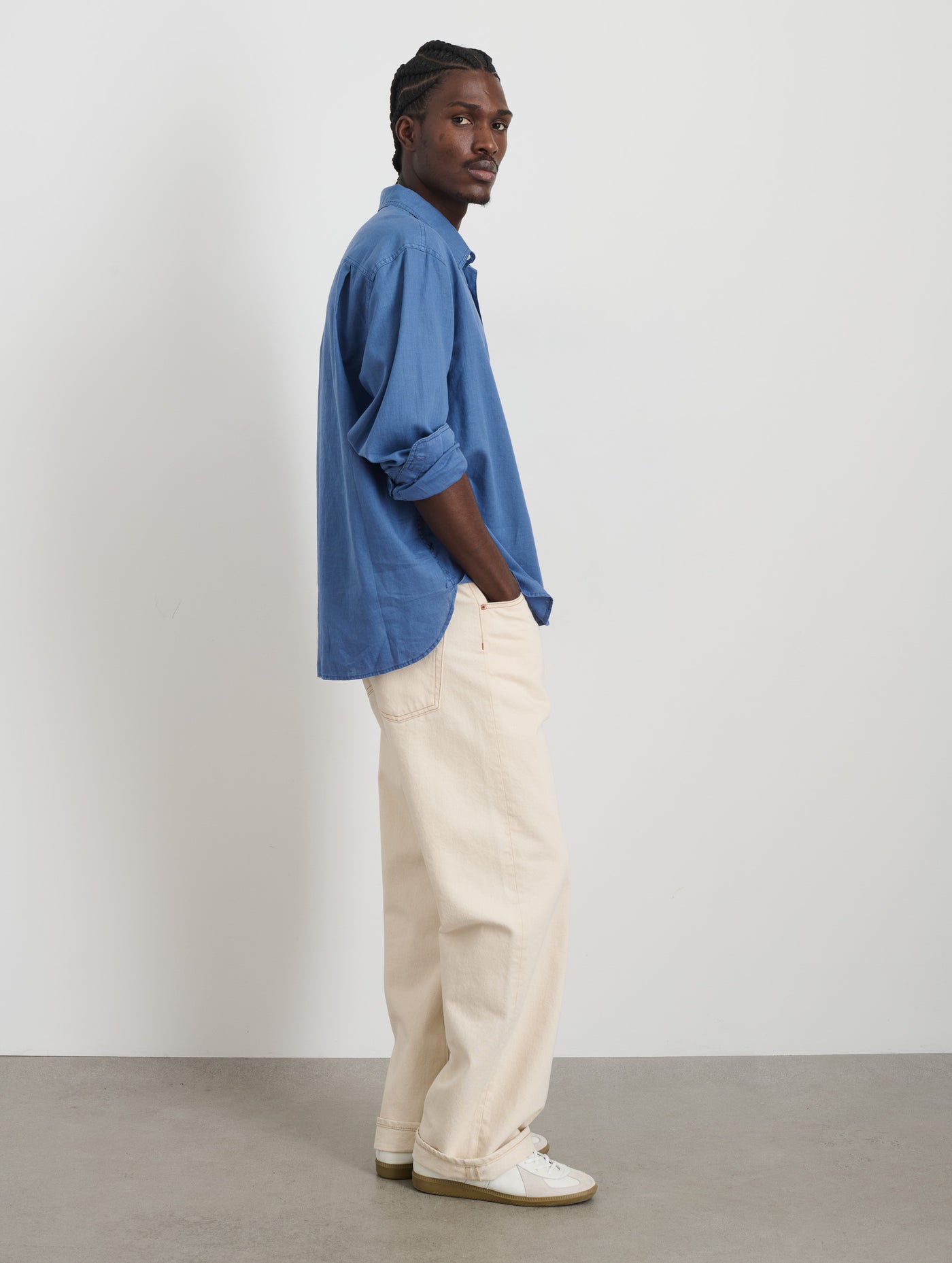 Carter Popover In Cotton Linen