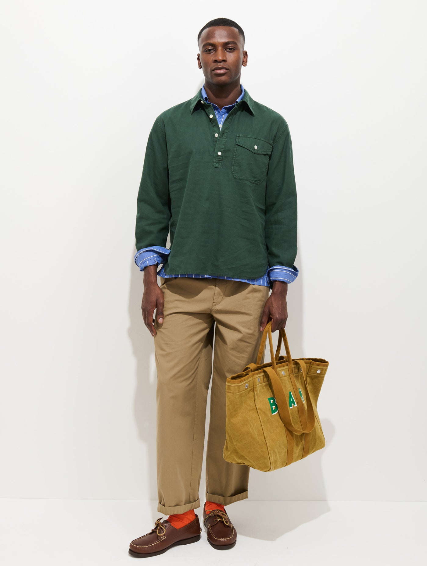 Carter Popover In Cotton Linen