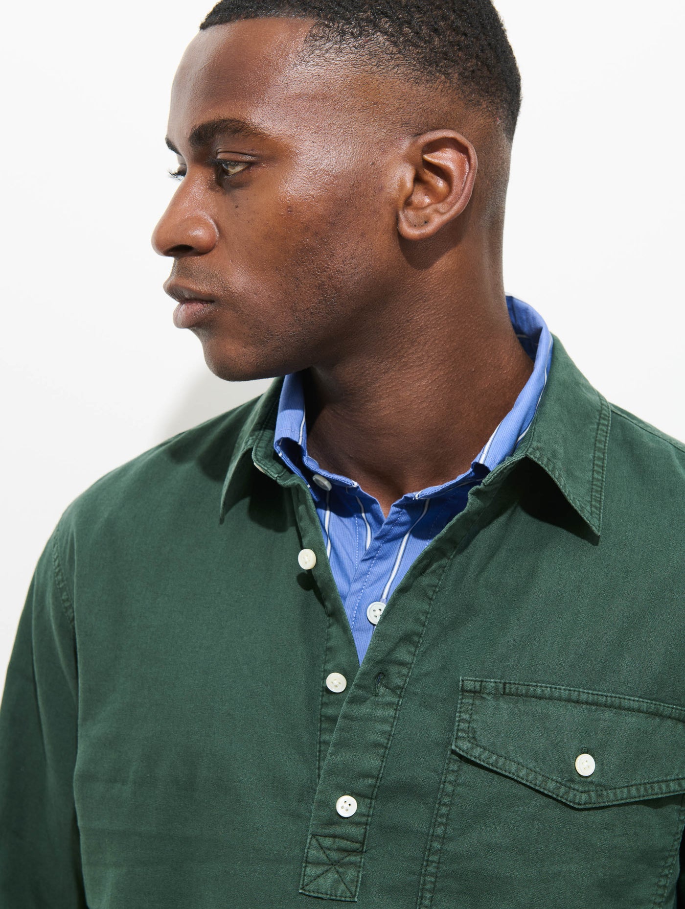 Carter Popover In Cotton Linen