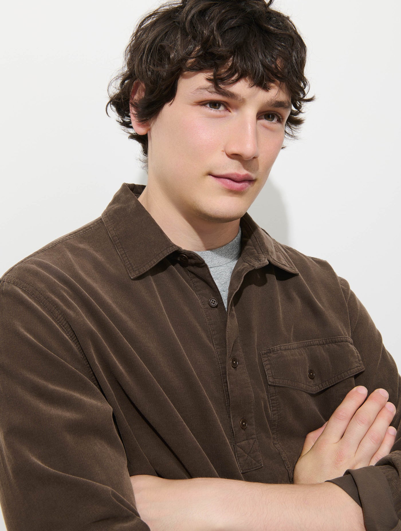 Carter Popover In Fine Wale Corduroy