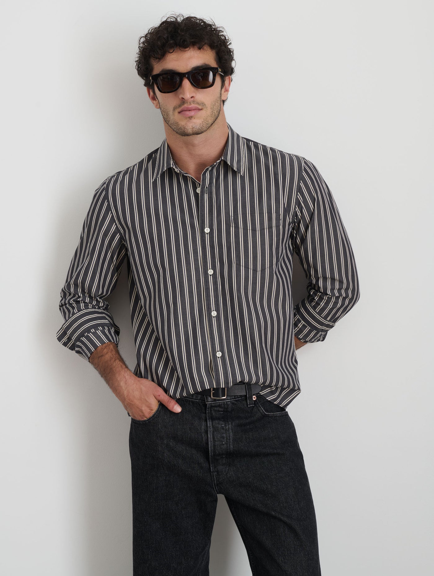 Mill Shirt In Halo Stripe