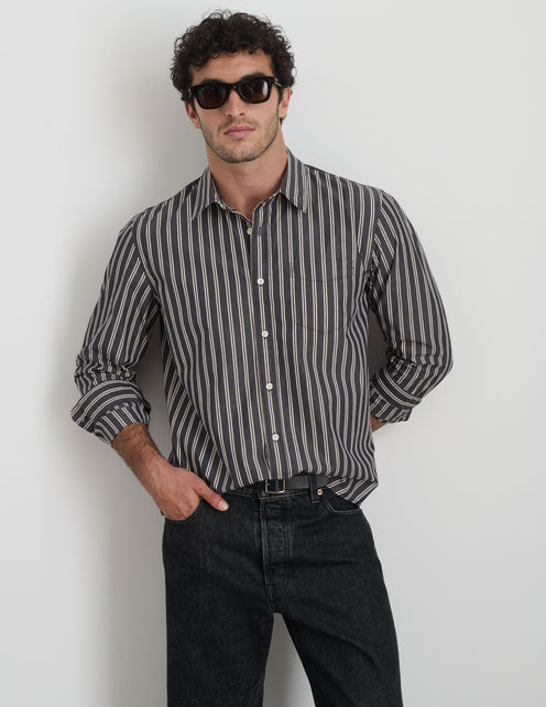 Mill Shirt In Halo Stripe