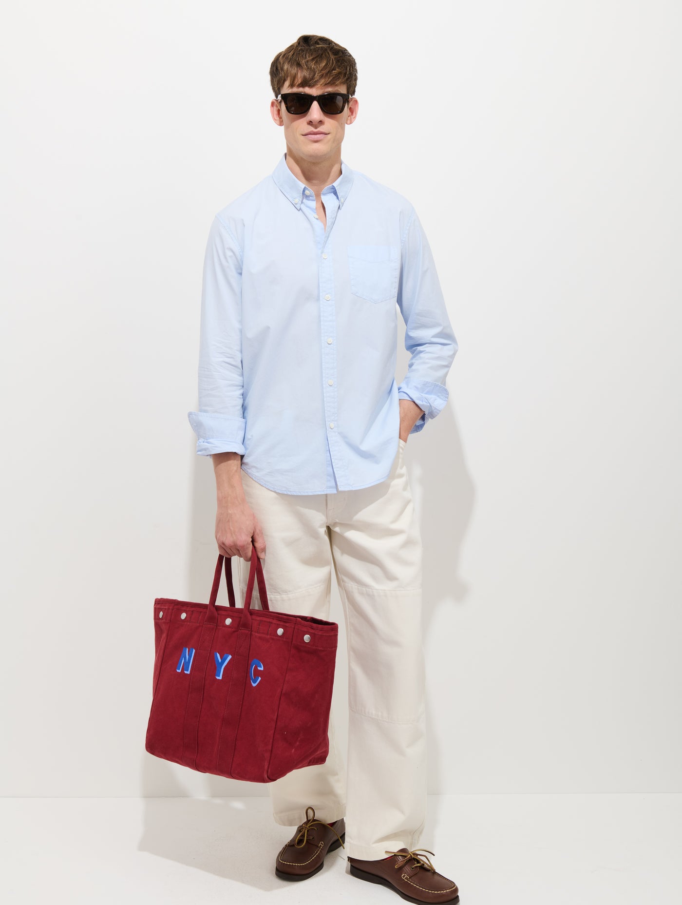 Mill Shirt In Cotton Poplin