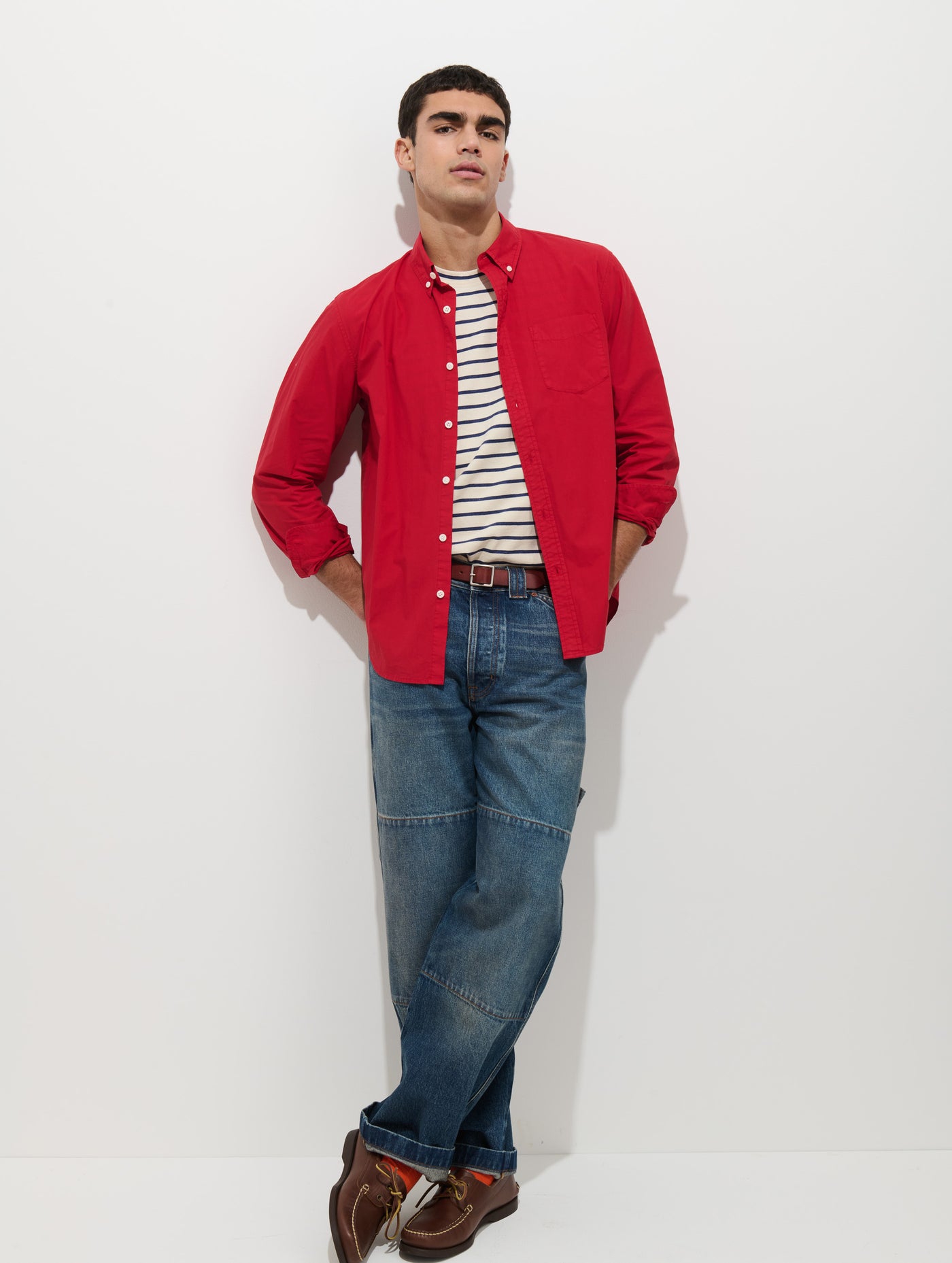 Mill Shirt In Cotton Poplin