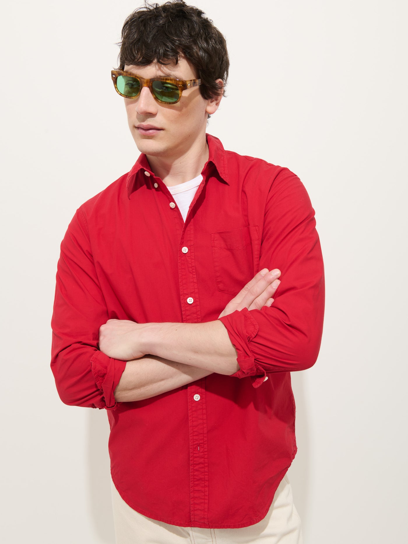 Mill Shirt In Cotton Poplin