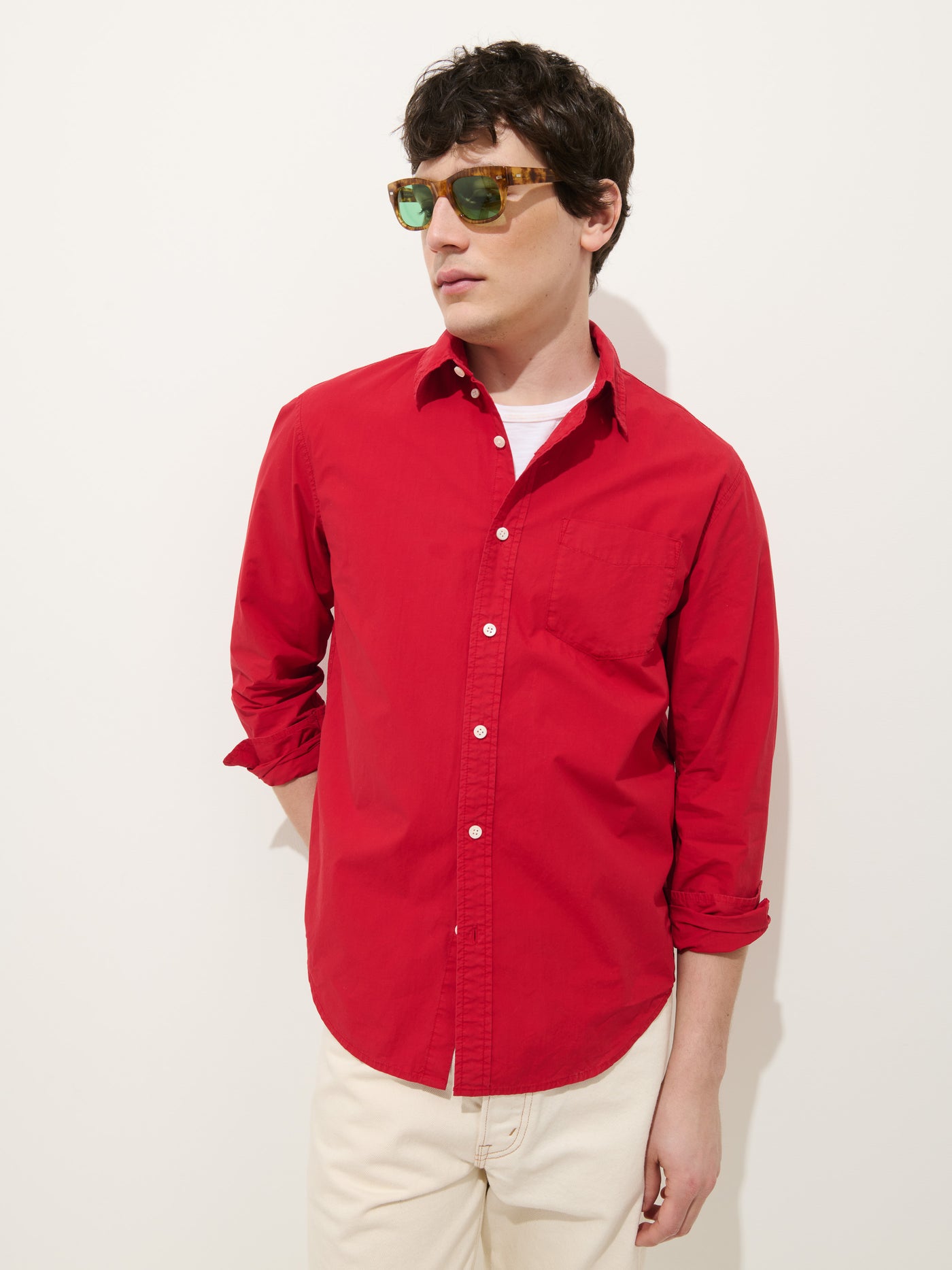 Mill Shirt In Cotton Poplin